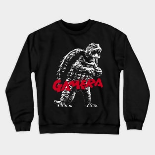 GAMERA - 58 years (front/back print 4 dark tees) Crewneck Sweatshirt